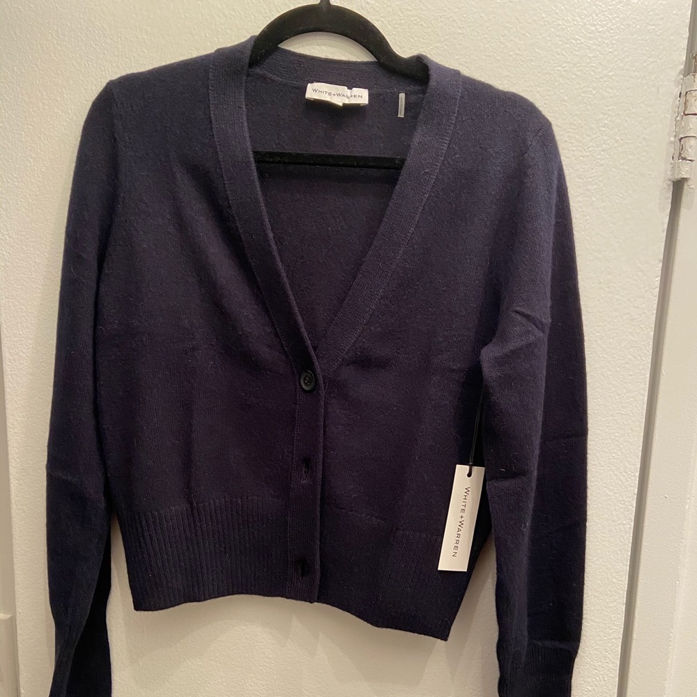 White + Warren 100% cashmere cardigan